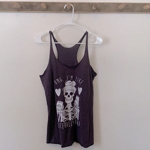 ‘OMG I’m literally dead’ tank top